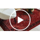 ORIENT Y307 kilimas bordo / juodas Rėmas, klasikinis, ornamentas, su kutais