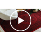 ORIENT 6039 kilimas bordo / juodas Rėmas, rozetė, rytietiškas, su kutais